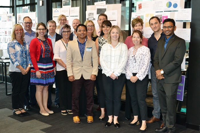 sepsis program staff outside workshop room